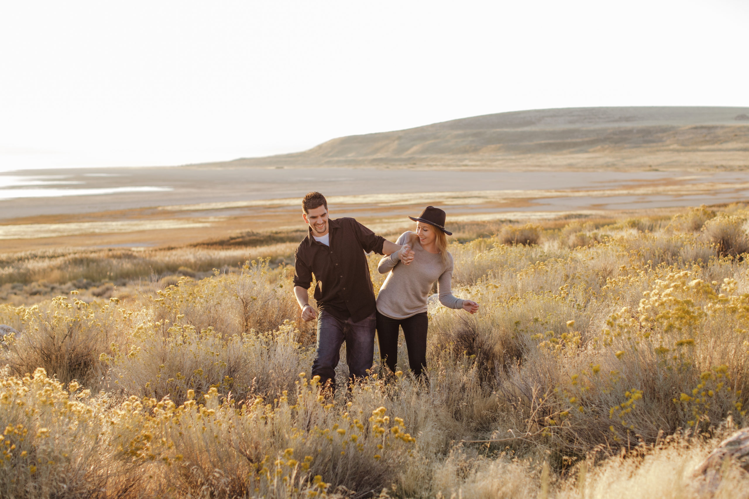 Antelope Island Utah Engagement