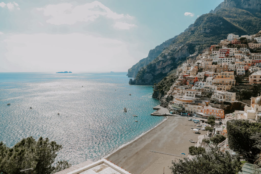 Positano along the Amalfi Coast in Italy