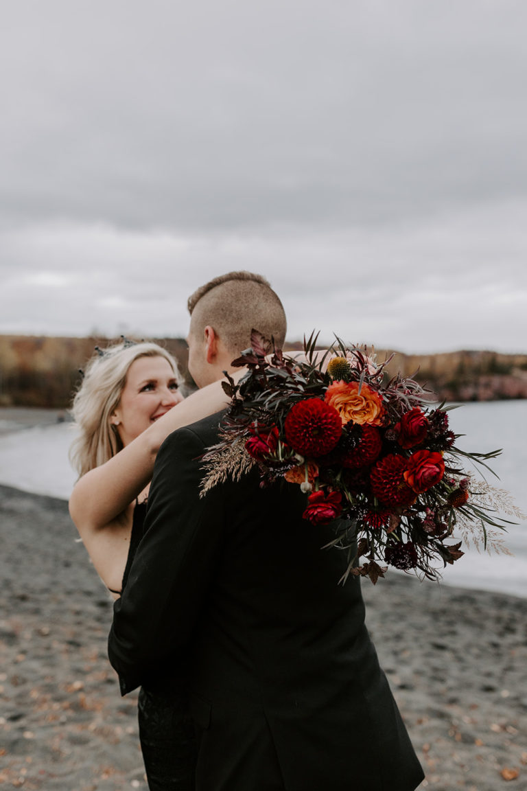 Spooky + Chic Halloween Elopement Inspiration Samantha Burke Photography