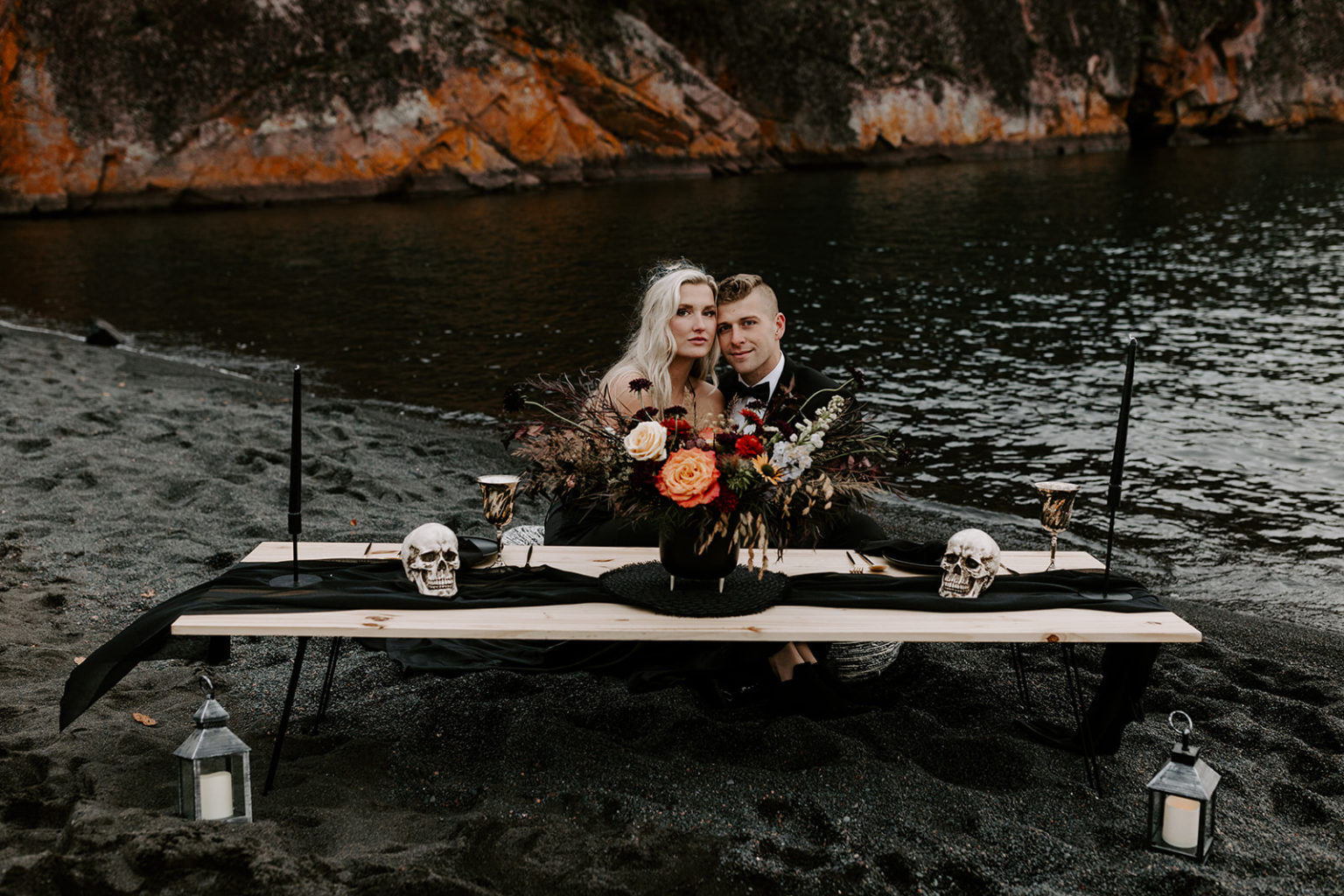Spooky + Chic Halloween Elopement Inspiration Samantha Burke Photography