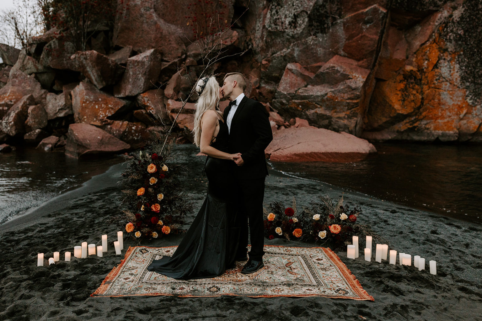 Spooky + Chic Halloween Elopement Inspiration Samantha Burke Photography
