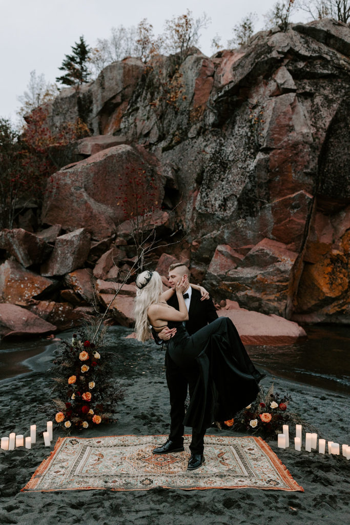 Spooky + Chic Halloween Elopement Inspiration Samantha Burke Photography
