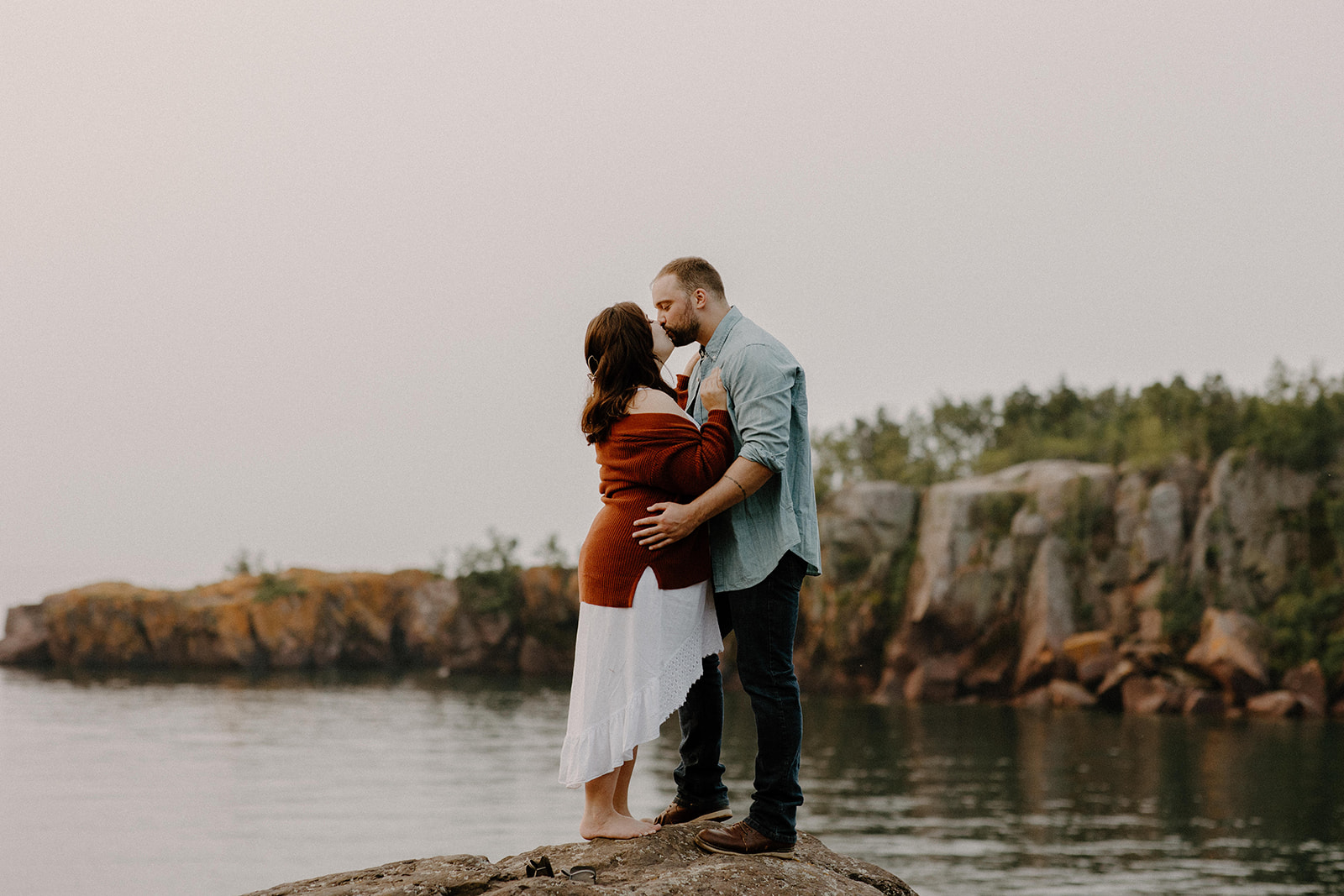 Black Beach Engagement Photos