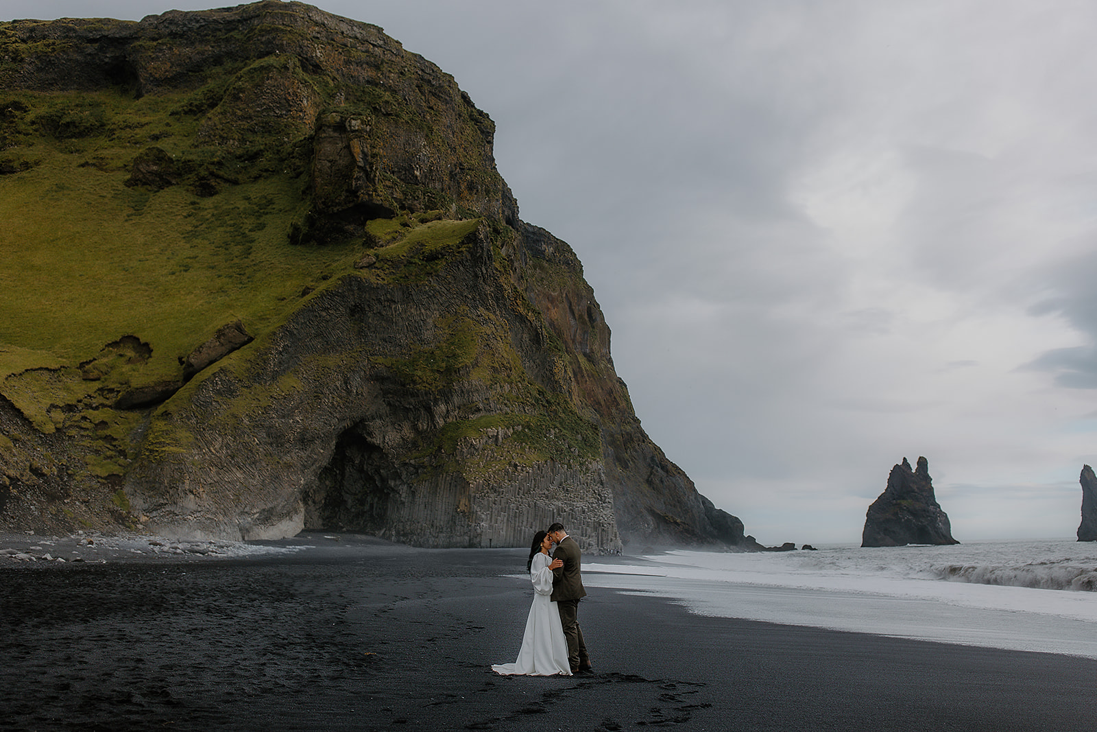 Reynisfjara Black Beach Elopement Photos