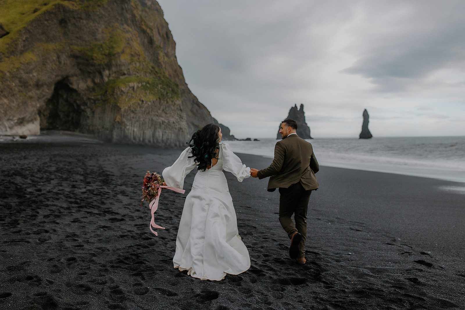 Reynisfjara Black Beach Elopement Photos