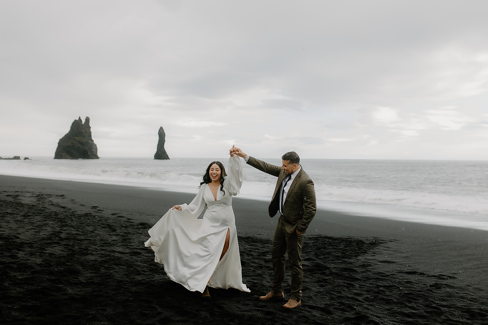 Reynisfjara Black Beach Elopement Photos