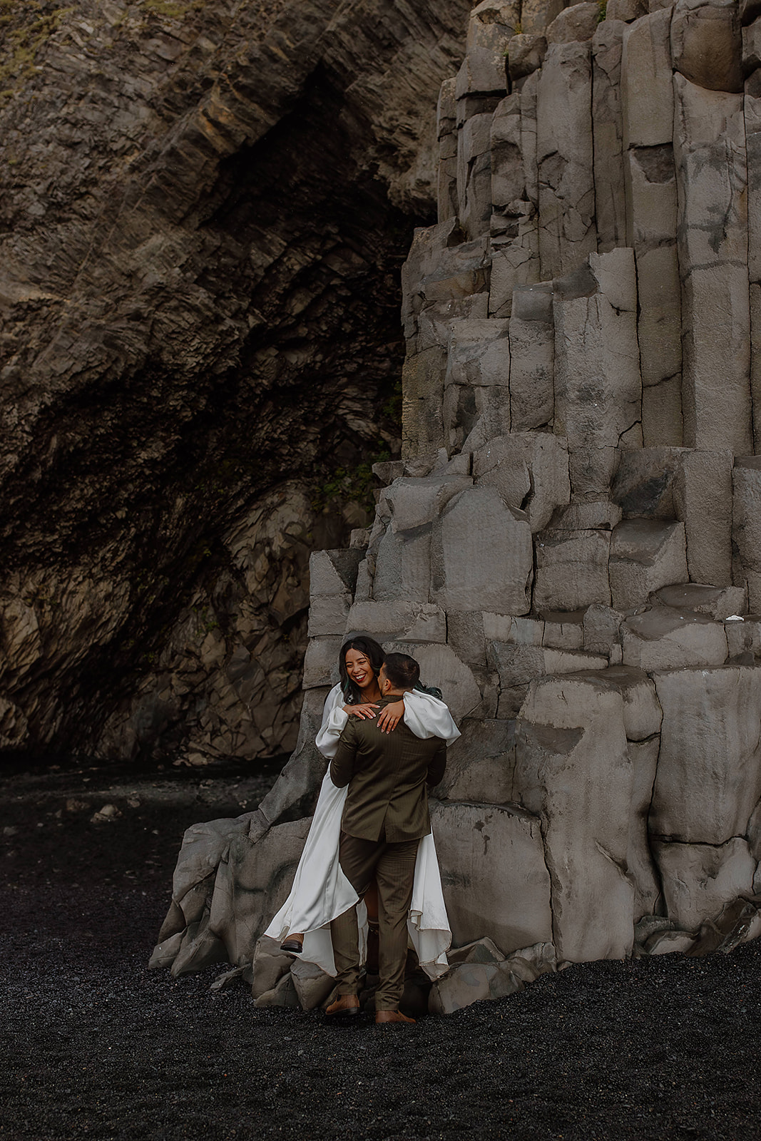 Reynisfjara Black Beach Elopement Photos