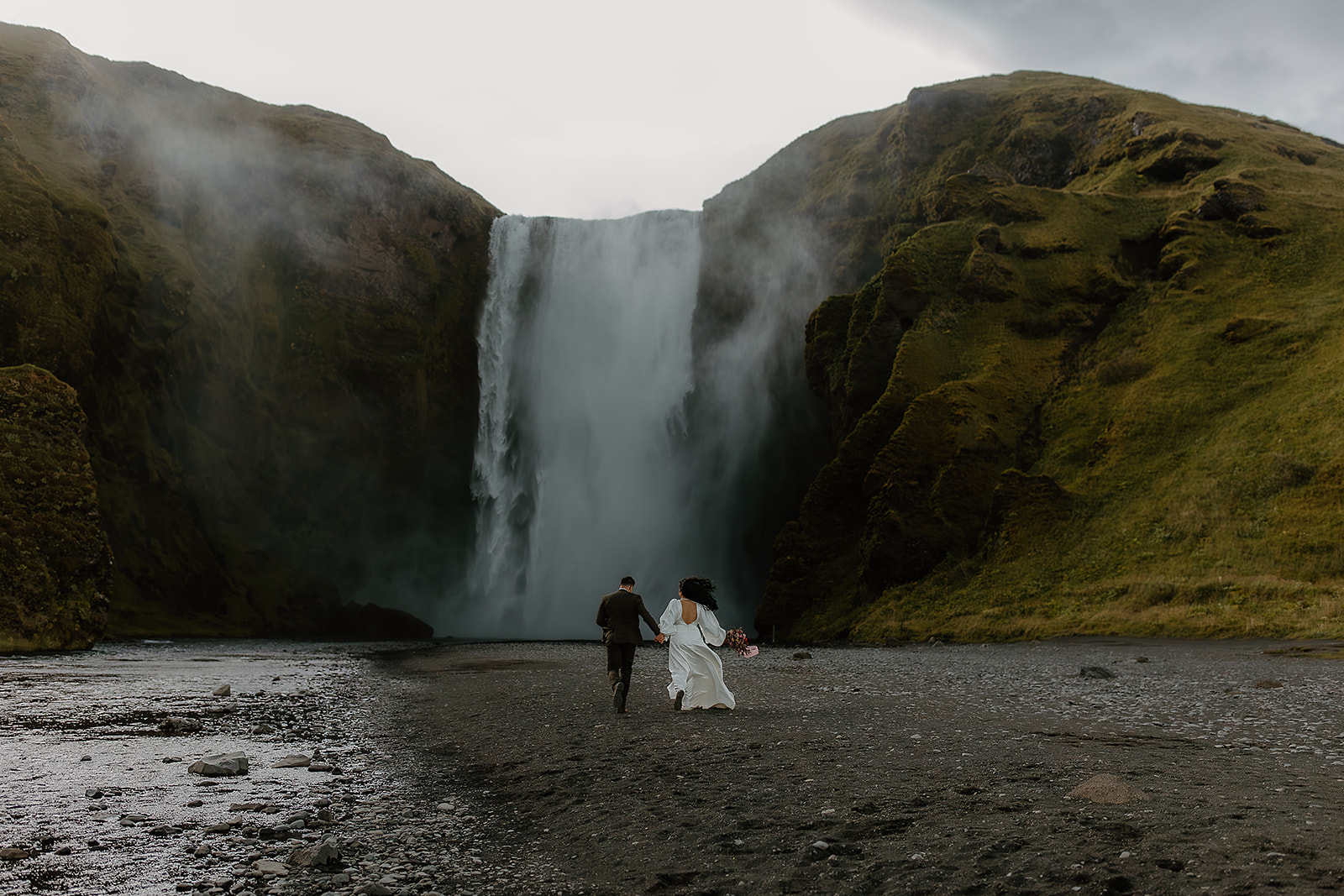 Skogafoss Waterfall Elopement Adventure