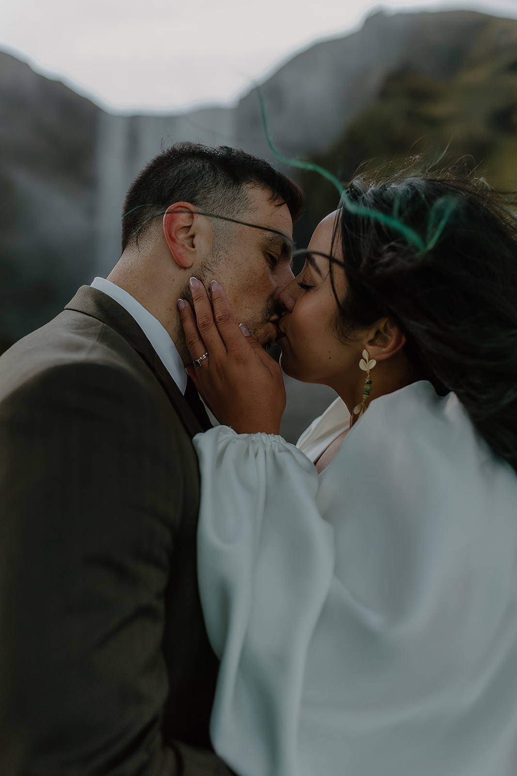 Skogafoss Waterfall Elopement Adventure