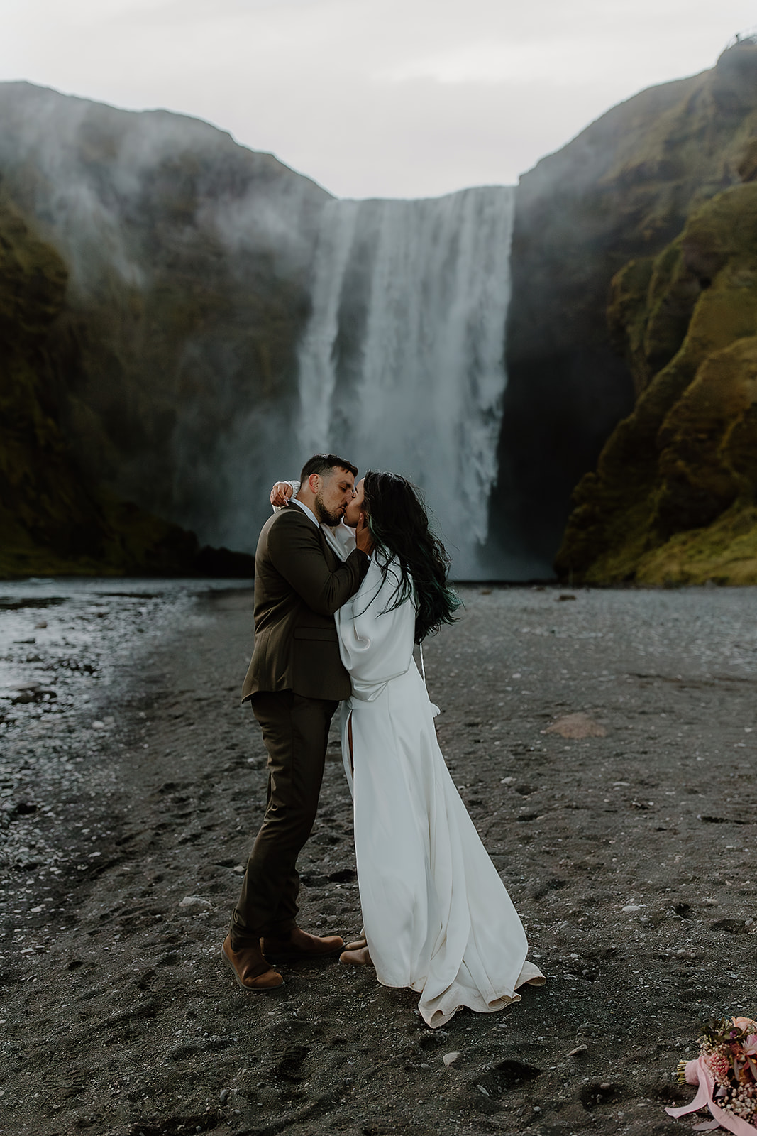 Skogafoss Waterfall Elopement Adventure