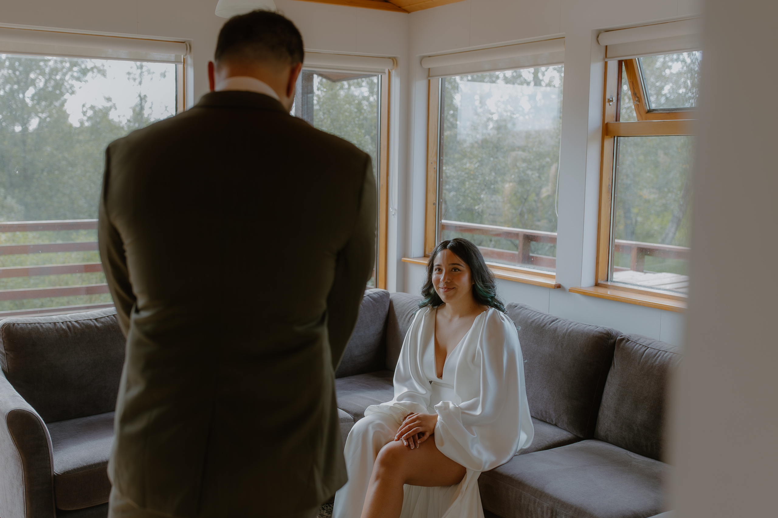 Elopement Getting Ready Photos in Iceland